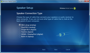 WMC - 07 - Speaker Setup