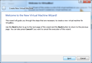 Create New Virtual Machine wizard
