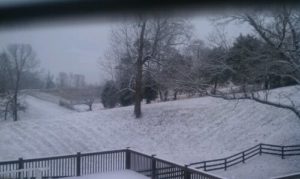 It's a white Christmas in Tennessee!