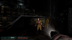 Screenshot of Doom 3 zombie in 1080p resolution.