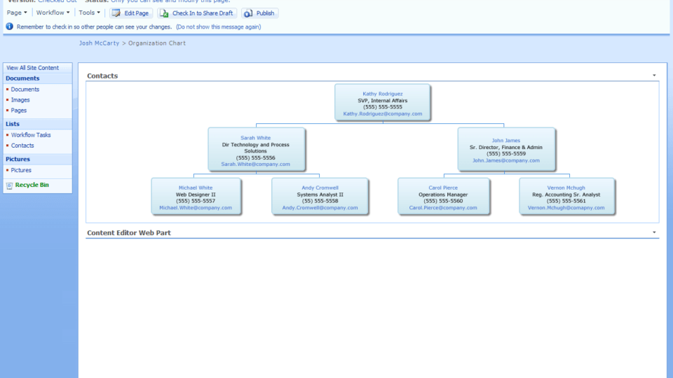Org Chart In Pages