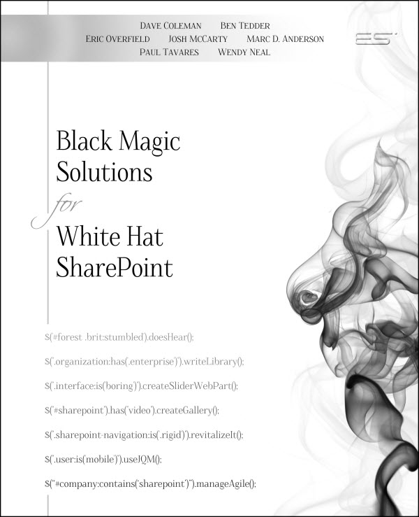 Book cover for Black Magic Solutions for White Hat SharePoint