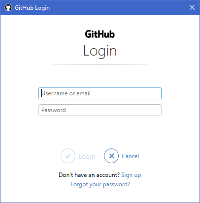 You must provide credentials for GitHub until they are saved.
